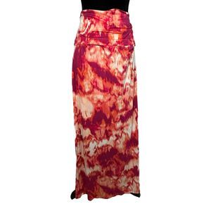 a.n.a. Pink Tie Dye Maxi Skirt, PXL, Pre-owned